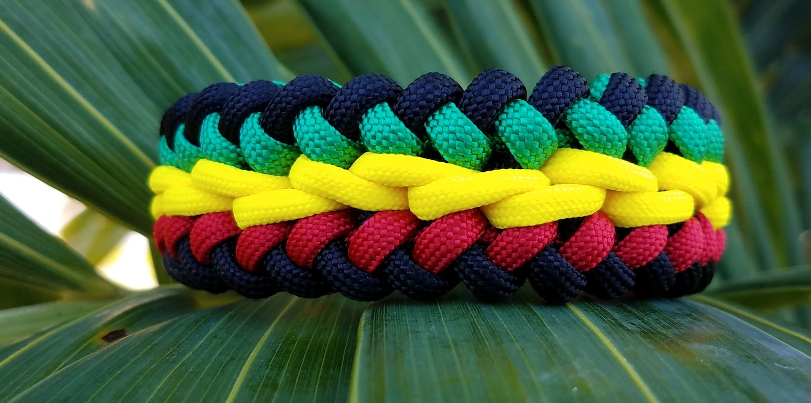 Paracord Rasta Bracelet Rasta Bracelet Paracord Bracelet Etsy