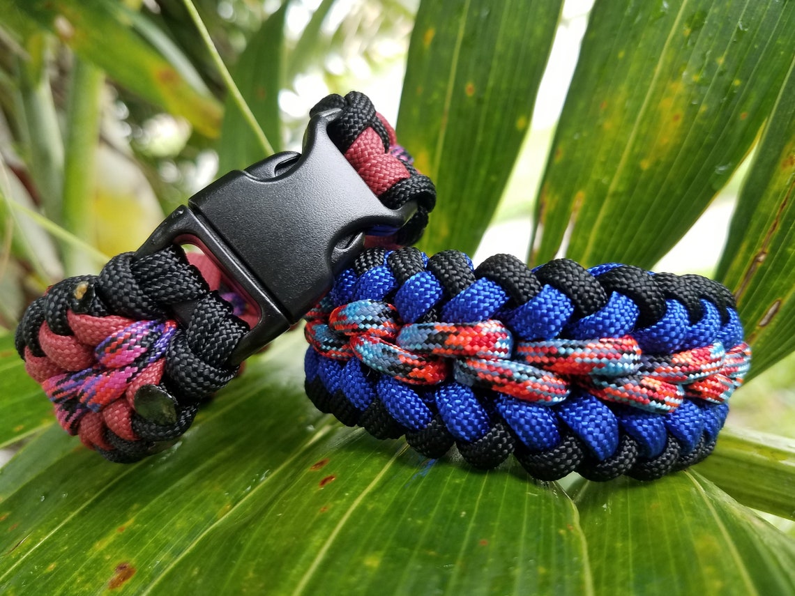 Custom Wide Paracord Bracelet Paracord Bracelet Modified Etsy