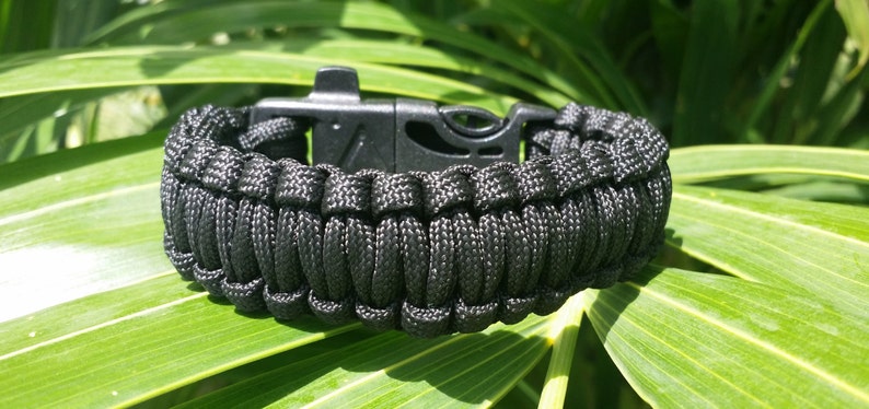 Paracord Survival Bracelet, Paracord Bracelet, Survival Bracelet, Paracord, Tactical Bracelet, Paracord Flint, Whistle, Survival Paracord image 2