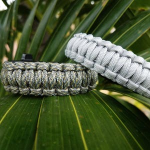 Paracord Survival Bracelet, Paracord Bracelet, Survival Bracelet, Paracord, Tactical Bracelet, Paracord Flint, Whistle, Survival Paracord image 1