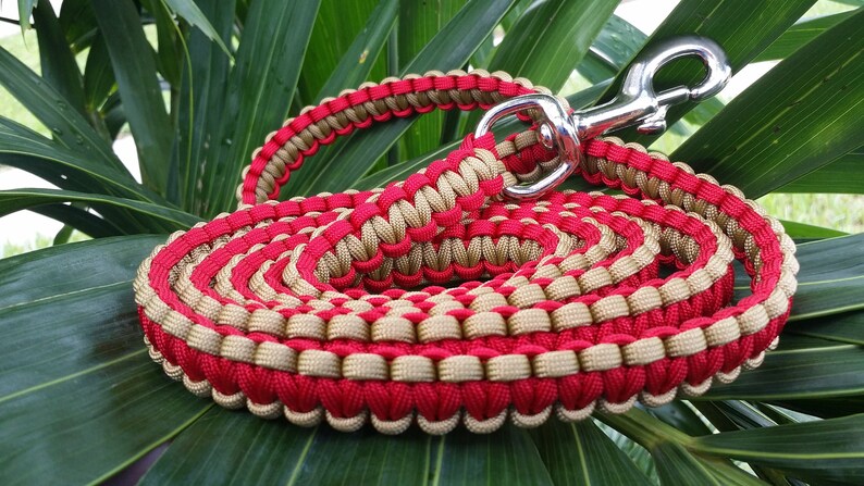 Paracord Dog Leash, Dog Leash, Handmade Paracord Dog Leash, Puppy Leash, Pet Leash, Woven Leash, Custom Paracord Dog Leash, Dog Lead image 2