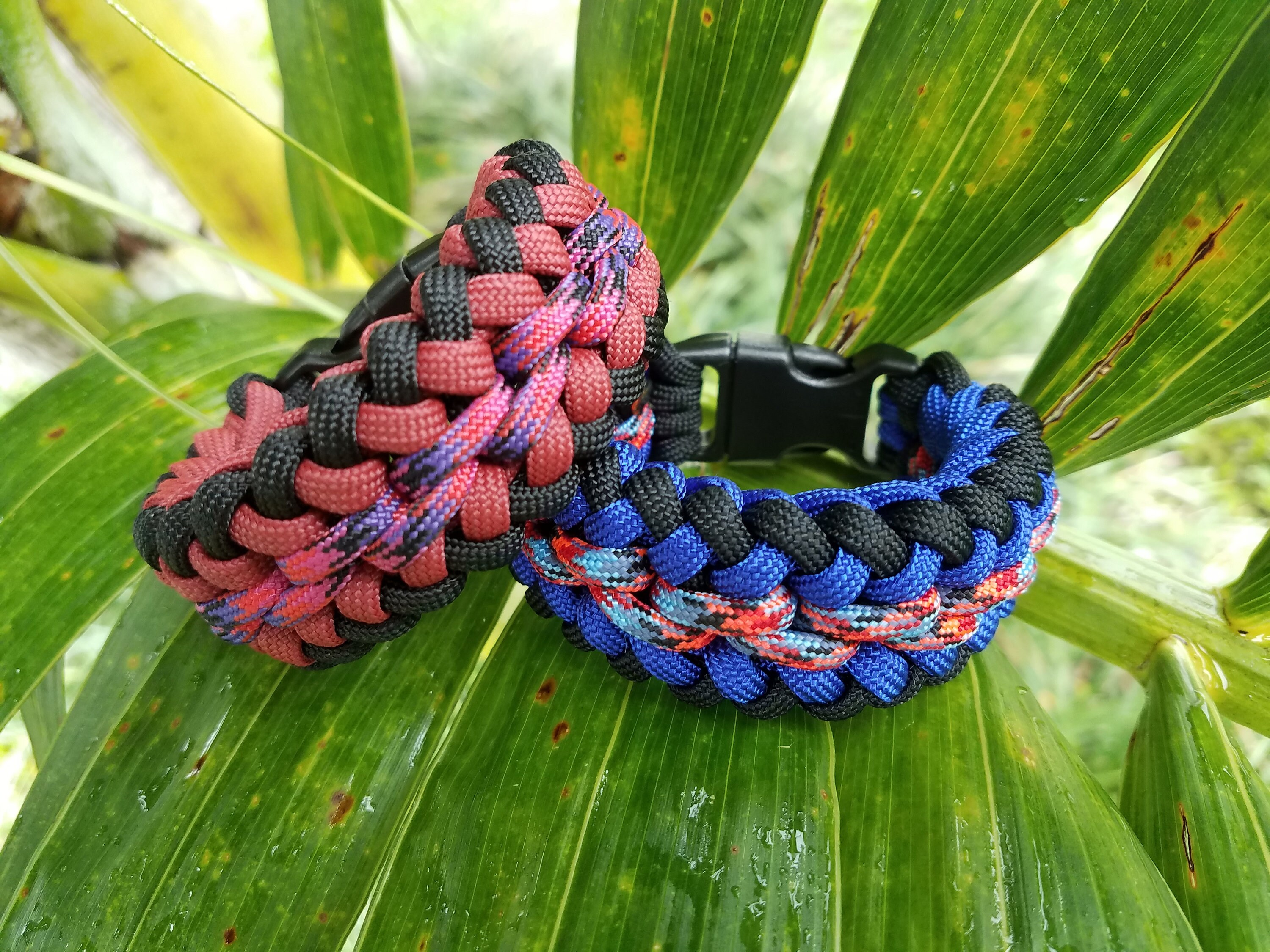Custom Wide Paracord Bracelet Paracord Bracelet Modified Etsy