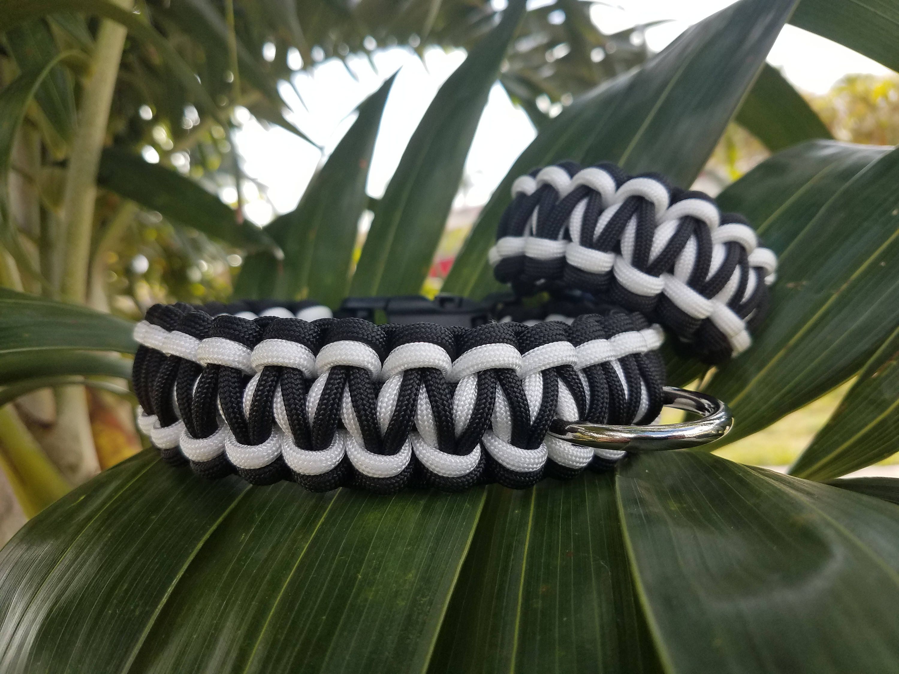 Paracord Dog Collar and Bracelet Set Dog Collar and Bracelet Etsy