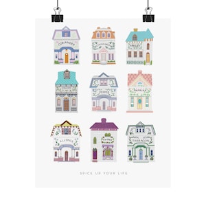 spice up your life! lenox spice village hand-illustrated art print