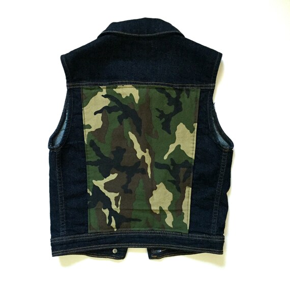 camo jean vest
