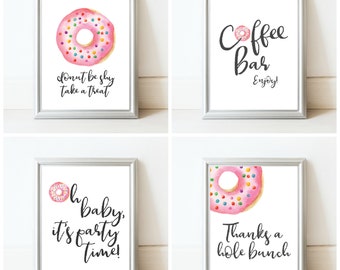 donut baby shower decorations