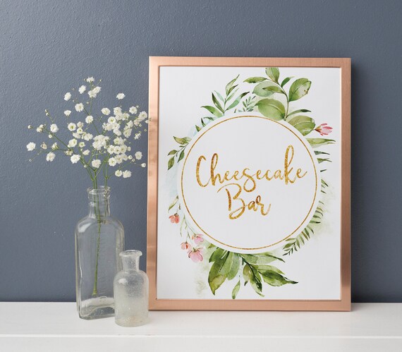 Wedding Cheesecake Bar Sign Wedding Reception Cheesecake Bar Etsy