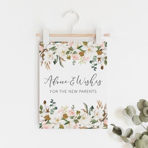 Babyparty Ratschläge für die Mama und den Papa - Rat für die neuen Eltern Karten - Rat für die Babyparty
