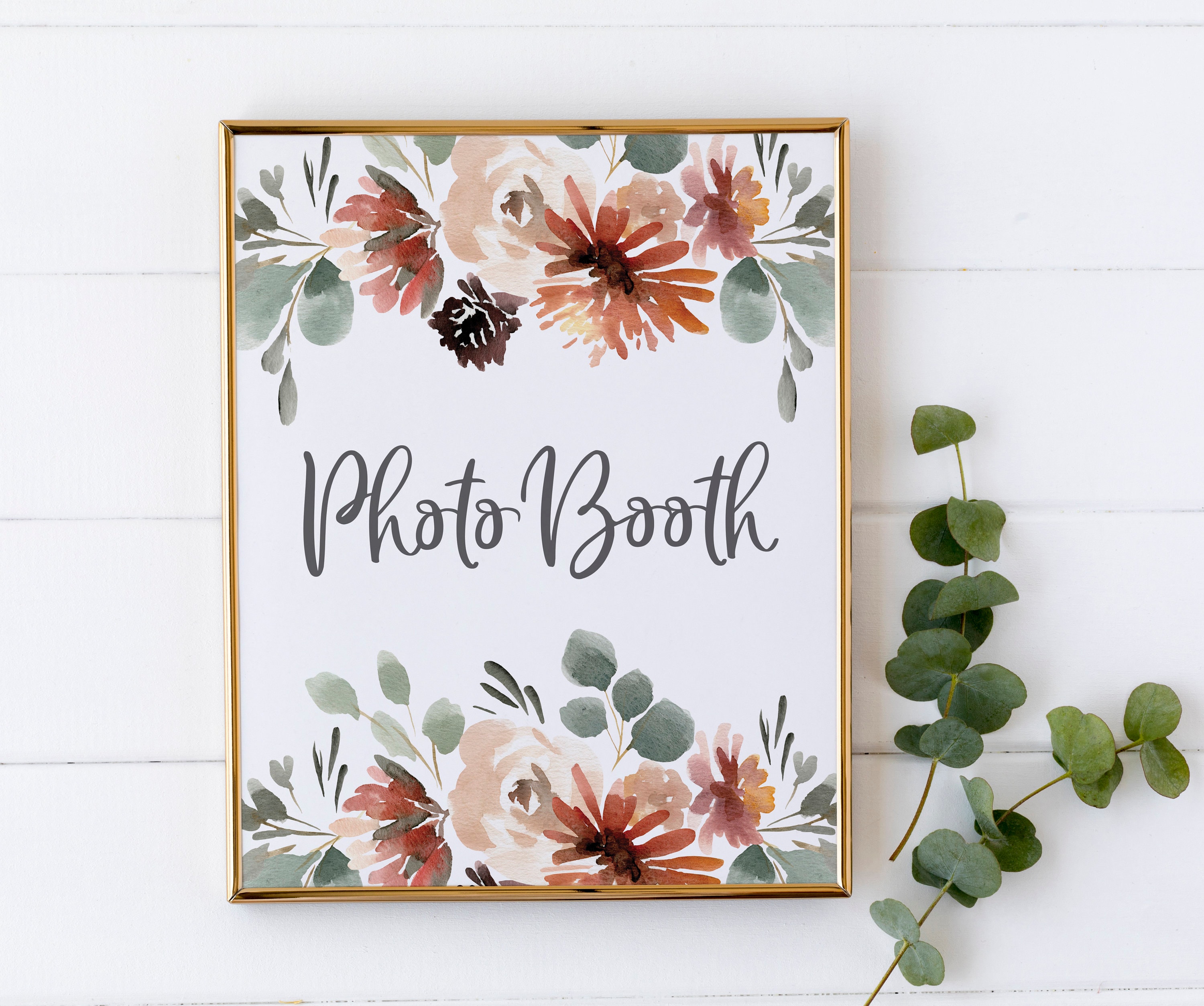 Photo Booth Sign - Selfie Station Sign - Party Photo Booth Printable ...