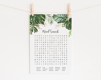 tropical word search etsy