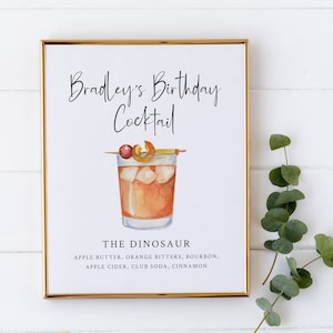 70er Geburtstag Partyschild - Cocktailschild 70er Jahre Dekoration - Getränkeschild - 70er Jahre Geburtstagsdeko - Geschenkidee zum 70