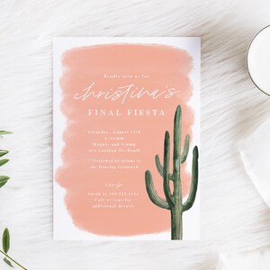 Final Fiesta Invitation - Fiesta Themed Bachelorette Party Invite ...
