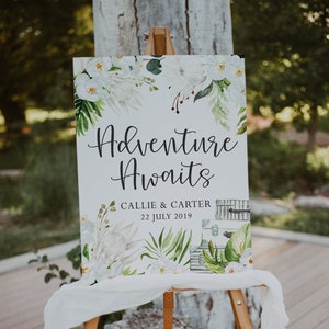 White Easel for Wedding, Wood Easel Stand for Wedding Signs