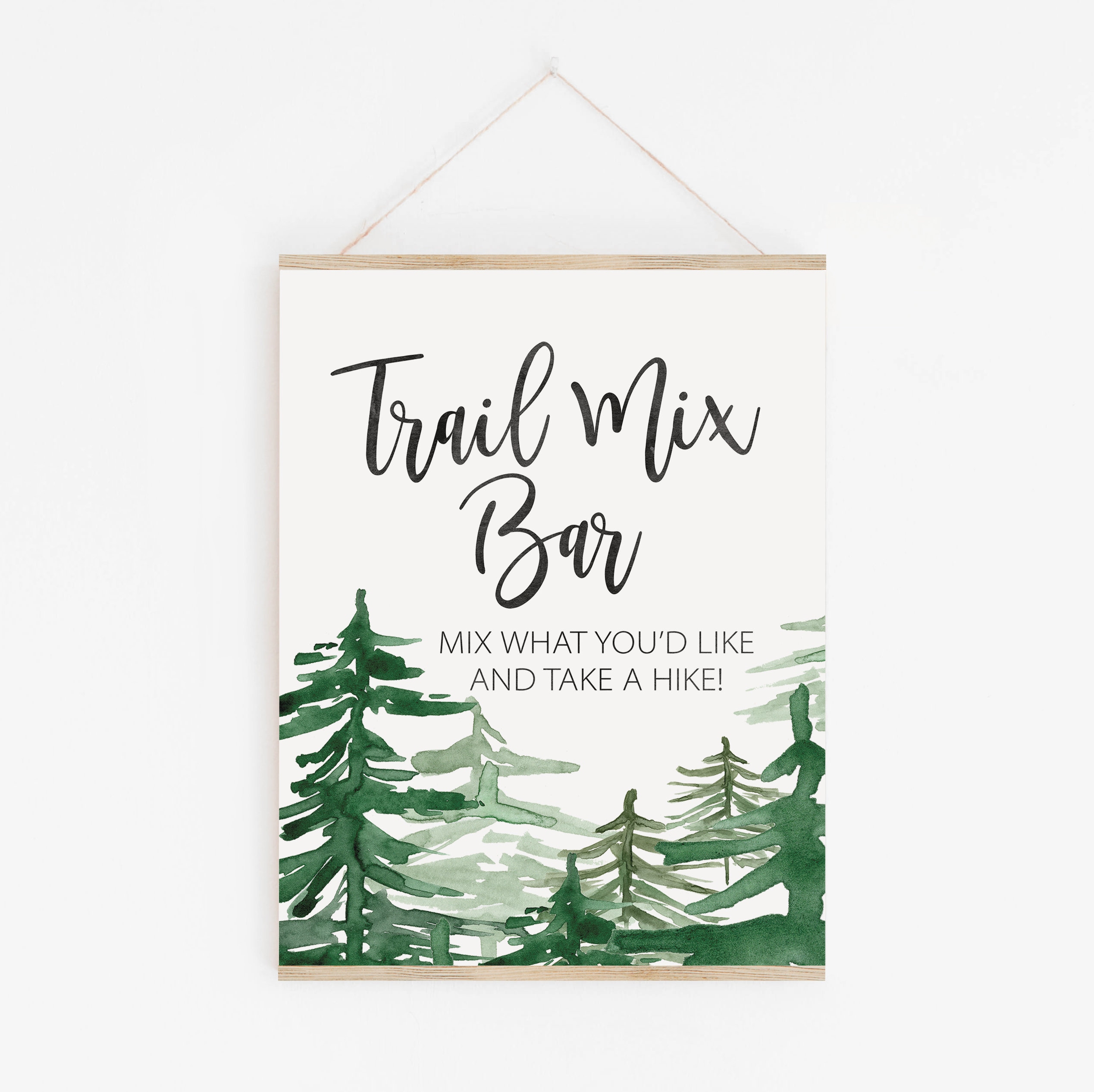 Trail Mix Bar Sign - Make Your Own Trail Mix Station Signage - Trail ...