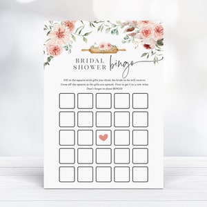Bingo de despedida de soltera - Tarjeta de bingo de regalo imprimible - Todo lo que amas es amor - Despedida de soltera en la cocina - Llene la cocina - Bingo de apertura de regalos