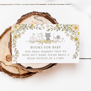 Livres pour baby shower sur le thème chaton - carte d'invitation imprimable - demandes de livre - carte de baby shower sur le thème chat