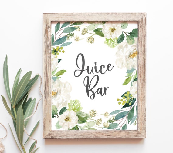 Baby Shower Juice Bar Juice Bar Sign Baby Shower Drink Station Baby Shower Juice Bar Juice Bar Sign Baby Shower Drink Station