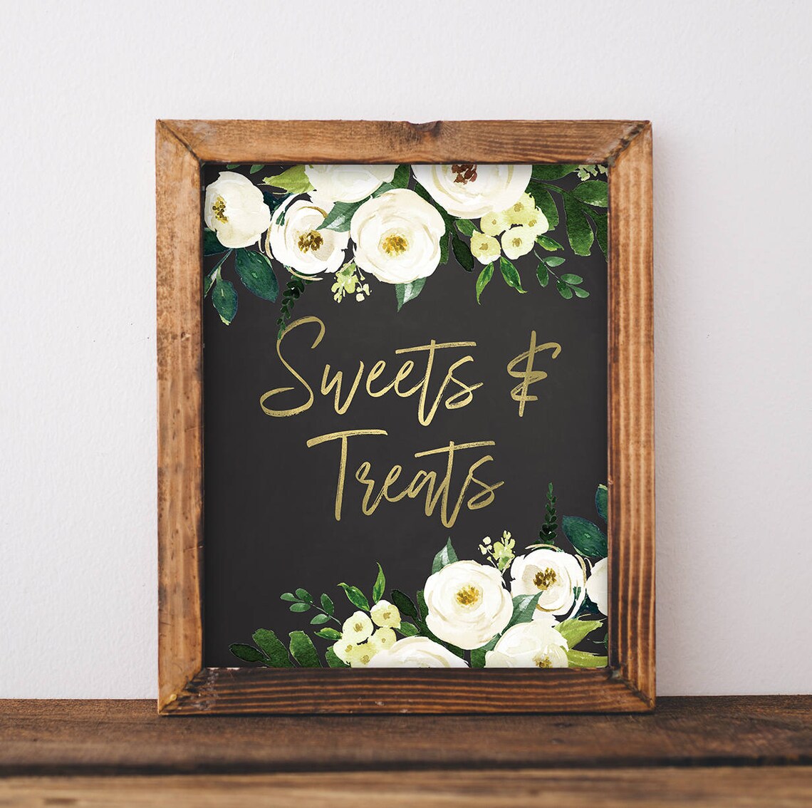 Greenery Sweets and Treats Sign Greenery Table Decor - Etsy