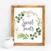 Sweet Treats Printable Sign Greenery Baby Shower Decor Sweets Table ...