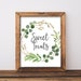 Sweet Treats Printable Sign Greenery Baby Shower Decor Sweets Table ...