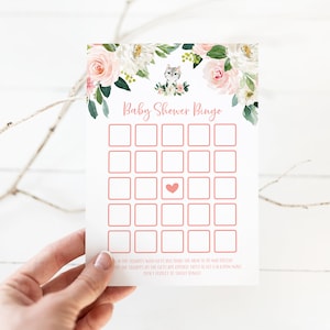 Cartes de jeu de bingo-cadeaux pour baby shower - activité baby shower girly chaton - jeu de baby shower sur le thème des chats - cadeau d'ouverture de bingo - thème chatons