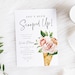She's Been Scooped Up Bridal Shower Invite - Ice Cream Themed Bridal Shower Invitation - Printable Ice Cream Party Invite - Digital Invite 