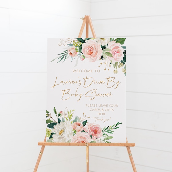 Drive by Baby Shower Sign Etsy