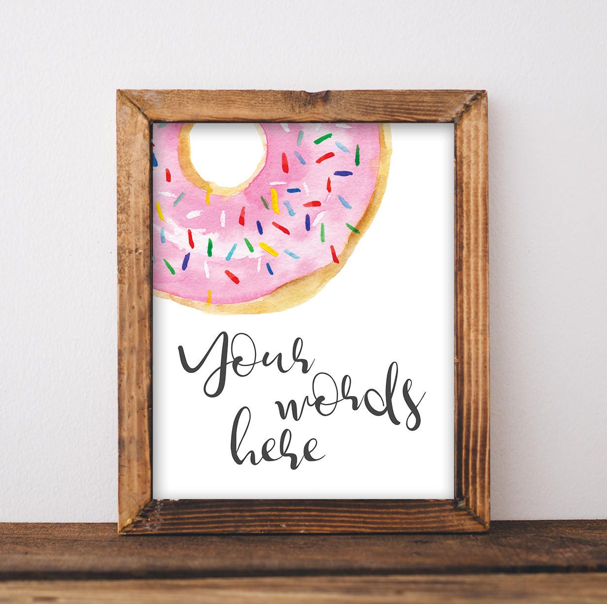 Pink Donut Party Sign - Donut Baby Shower Decor - Pink Baby Sprinkle ...