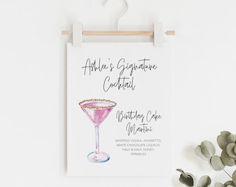 COCKTAILS SIGN BIRTHDAY SMALL BUNTING DECORATION PARTY NIGHT COCKTAILS SIGN BIRTHDAY SMALL BUNTING DECORATION PARTY NIGHT