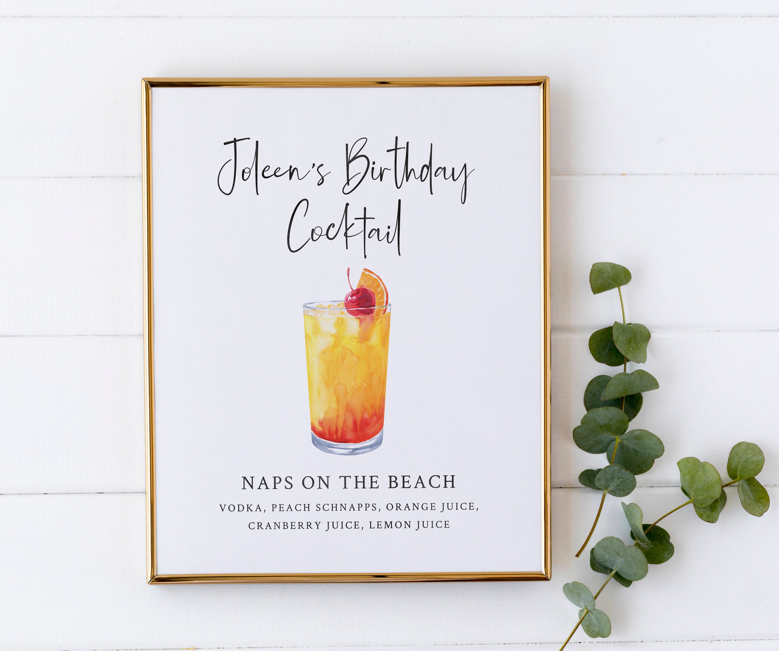 Funny Birthday Party Decor Signature Drink for Birthday Etsy Canada