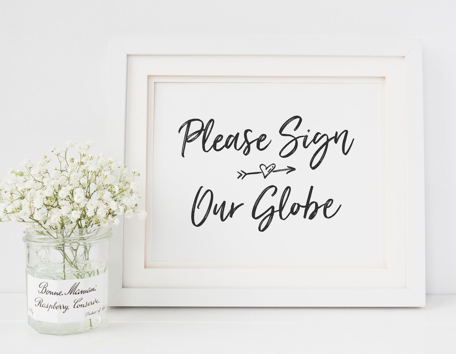 Please Sign Our Globe Guest Book Globe Sign Travel Theme Etsy