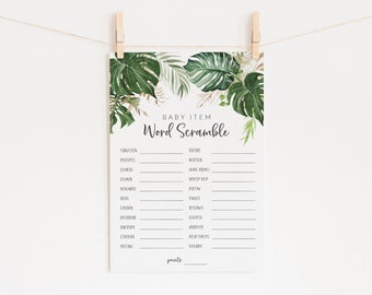 luau word scramble etsy