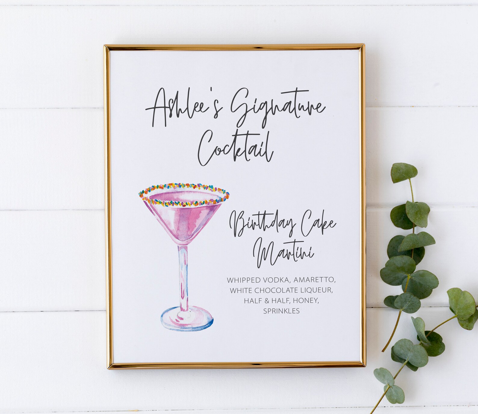 Signature Drink Names For 60th Birthday