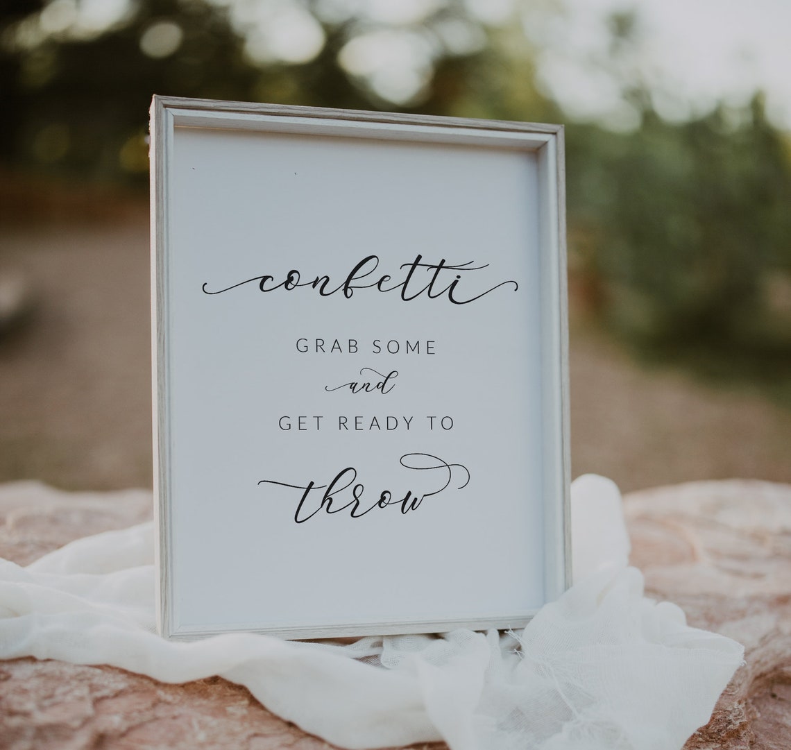Wedding Confetti Toss Sign Confetti Send Off Sign Wedding Etsy