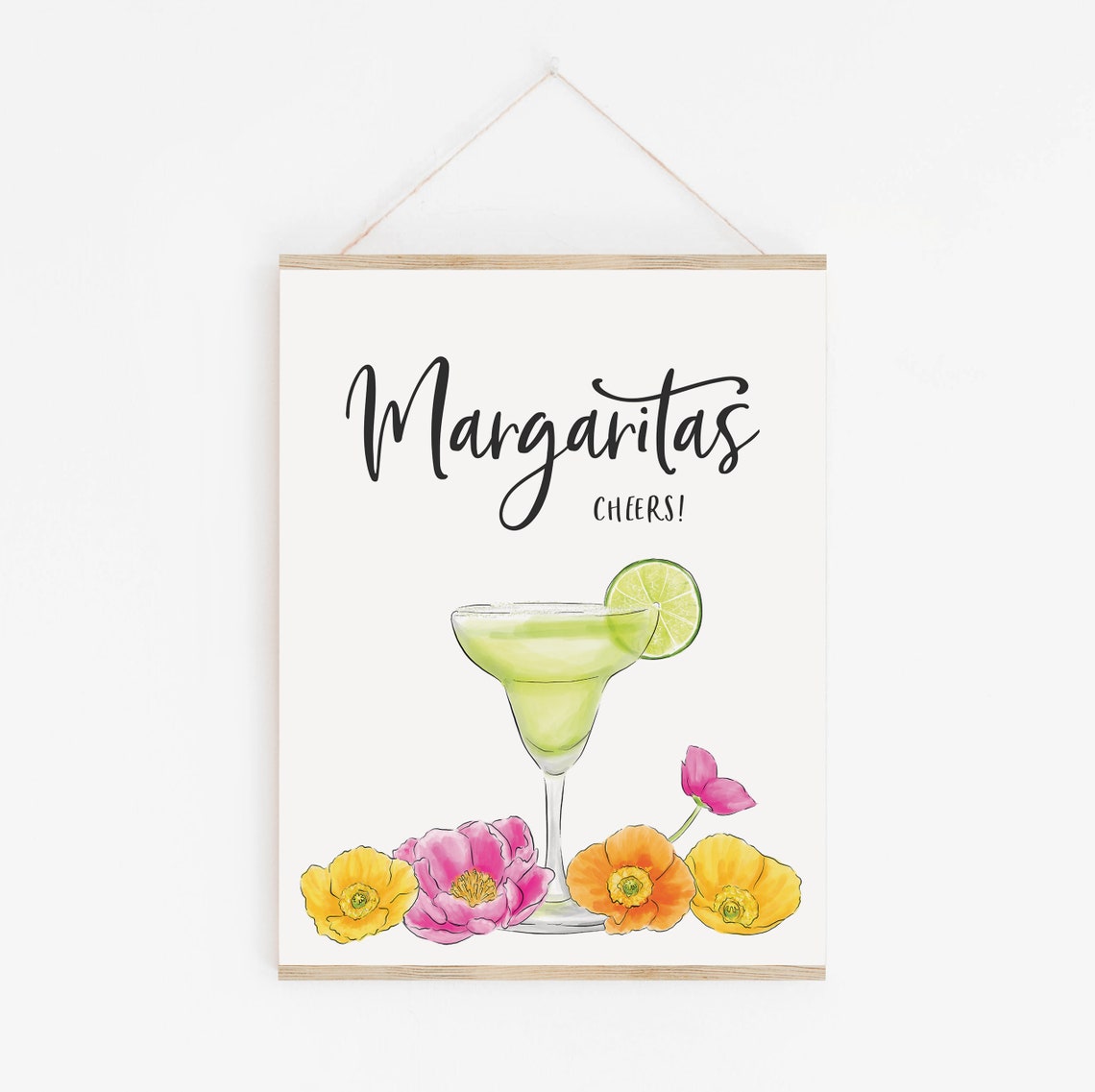 Margaritas Sign Margarita Bar Printable Fiesta Bar Sign - Etsy