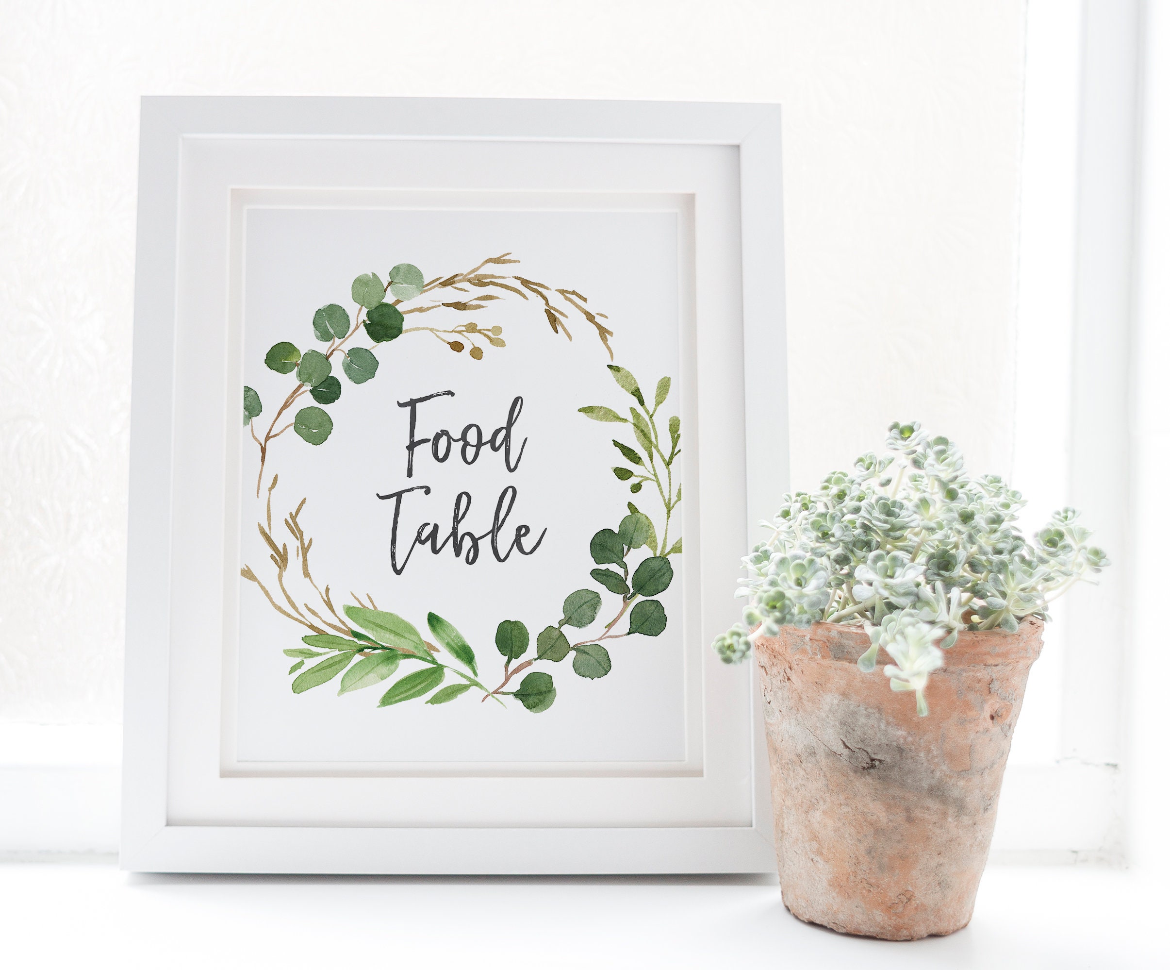 Food Table Sign Baby Shower Signage Buffet Table Printable | Etsy