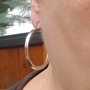 Large Classic Hoop Earrings in Sterling