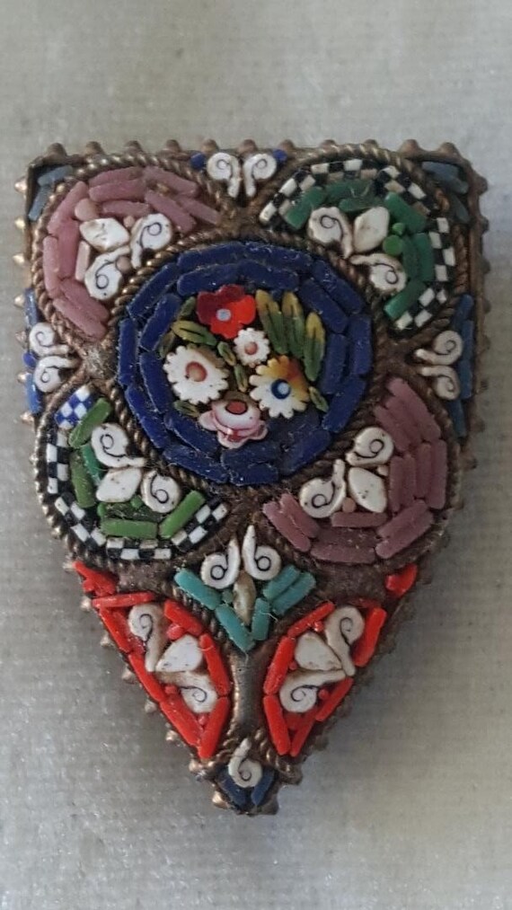 Beautiful Italian Mosaic Dress Clip