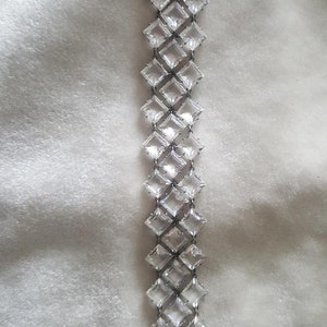 1920&#39;s Triple Strang Square Paste Germany Armband
