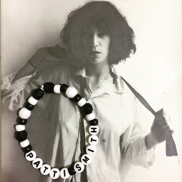 PATTI SMITH Beaded Bracelet // Patti Smith Group // Gloria // Because The Night // Horses // Easter // Dancing Barefoot // CBGB