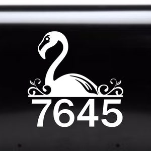 Flamingo Mailbox Decal Set