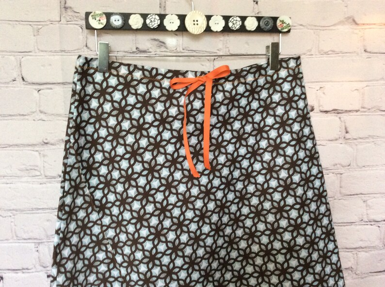 sizes 10 a-line bias cut medium weight cotton skirt 12 14