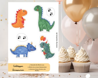 Caketopper dinosaur, children's birthday dinosaur, theme party boy