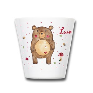 Children's cup with name bear, gift cup with name, drinking cup personalized children's cup, personalized gift children