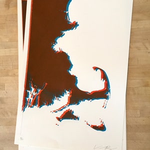 Cape Cod Retro-Print Karte