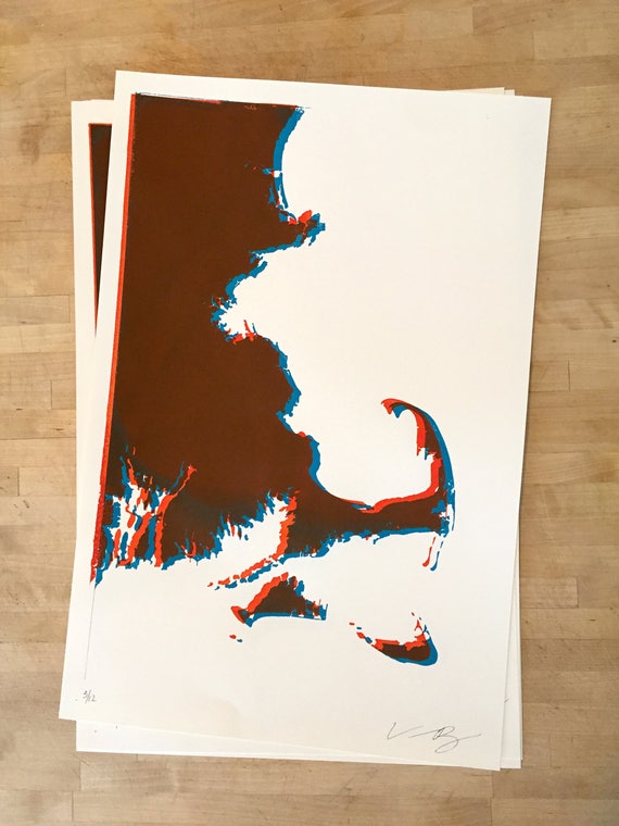 Cape Cod Retro Screen Print