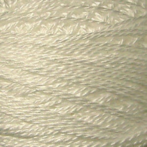 Valdani White Perle Cotton  100 Meters 12 WT Thread~#3