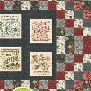 Christmas Traditions Machine Pieced Quilt Pattern Finished Quilt Size (60 1/2&quot; x 64 1/2&quot;) by Kathy Skomp of Designs by Lavender Lime DLL-247