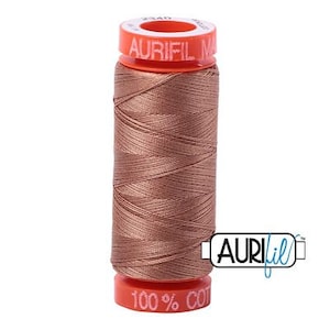 Aurifil 50 WT Mako Cotton Thread Cafe Au Lait Spool 220 yards #20050-2340