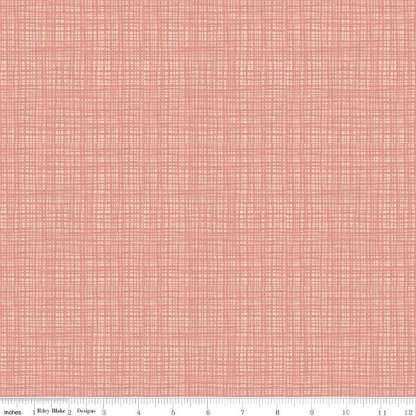 Texture Collection Blush Yardage by Sandy Gervais for Riley Blake Designs (43" x 44") Wide C610-BLUSH 100% Cotton